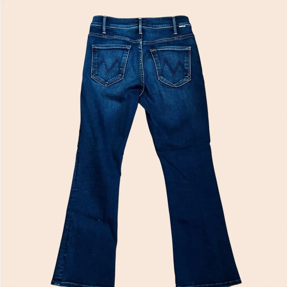 Mother Lil’ Hustler Ankle Dark Blue Denim Jeans Women’s Size 28 - Picture 3 of 10